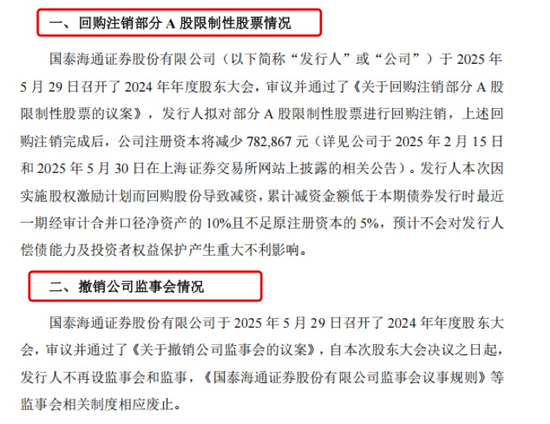 通过了！国泰海通(🚼)，撤销监事会！